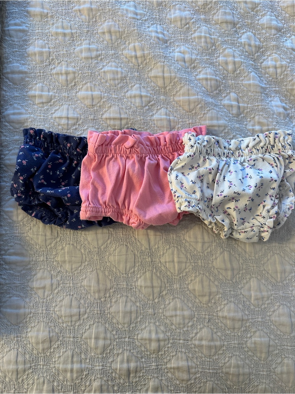 Baby Gap Girls 3-Pack Bloomers - Navy, Pink & White